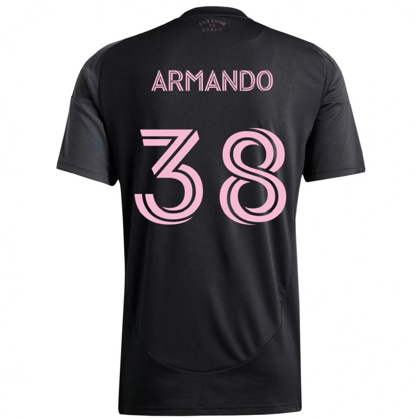 Danxen Barn Máximo Armando #38 Svart Rosa Bortatröja Matchtröjor 2025/26 Tröjor T-Tröja