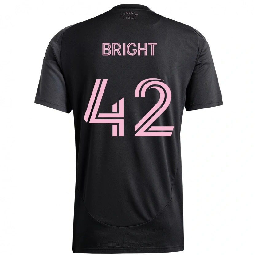 Danxen Barn Yannick Bright #42 Svart Rosa Bortatröja Matchtröjor 2025/26 Tröjor T-Tröja