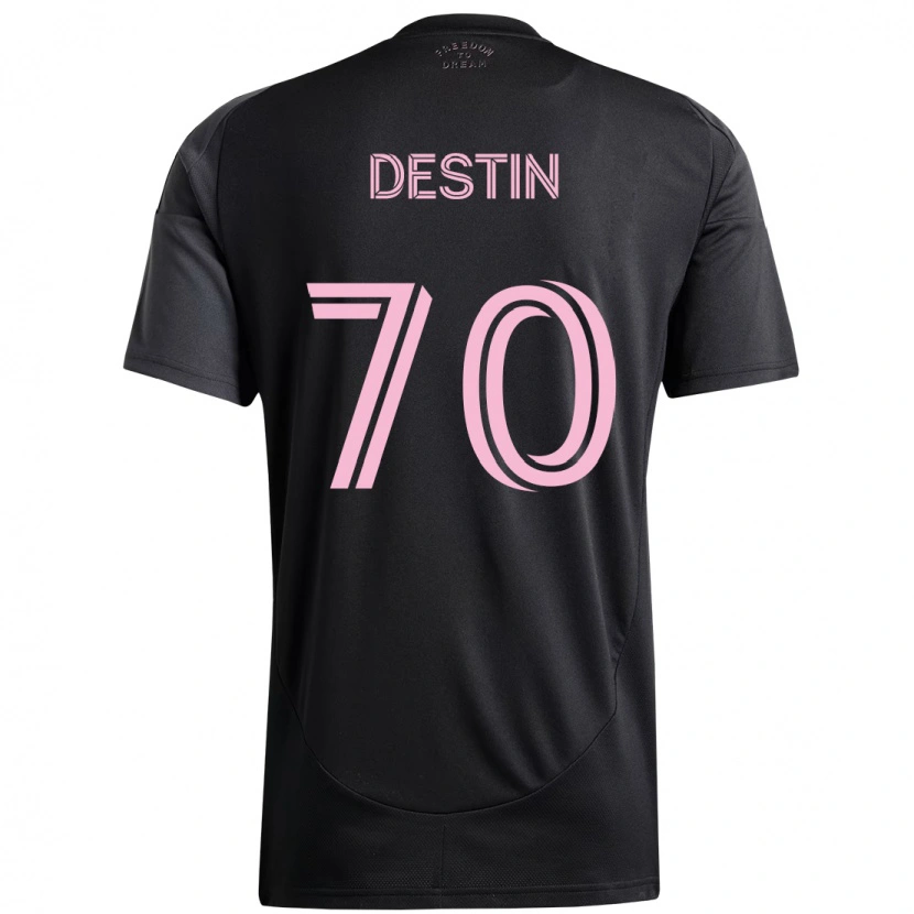 Danxen Barn Bryan Destin #70 Svart Rosa Bortatröja Matchtröjor 2025/26 Tröjor T-Tröja