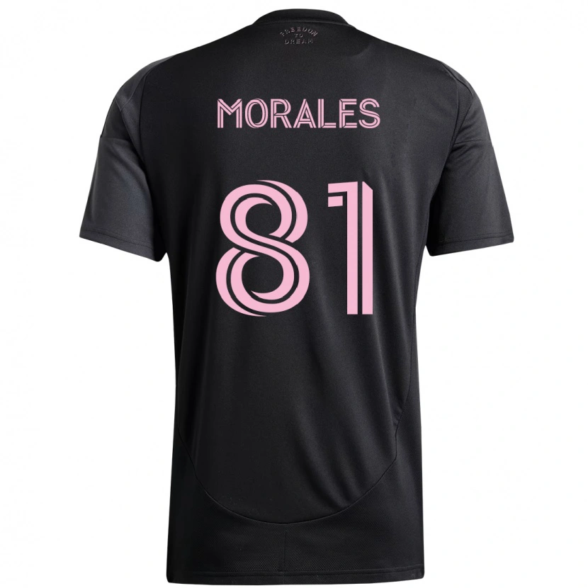 Danxen Barn Santiago Morales #81 Svart Rosa Bortatröja Matchtröjor 2025/26 Tröjor T-Tröja