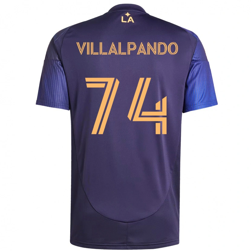 Danxen Barn Sergio Villalpando #74 Vit Gul Bortatröja Matchtröjor 2025/26 Tröjor T-Tröja