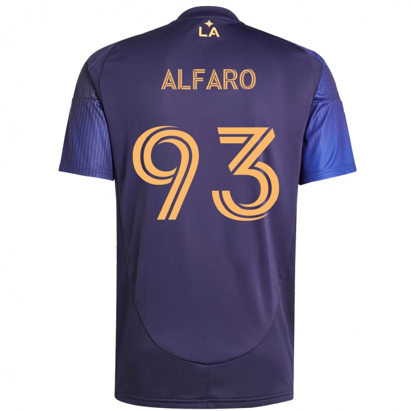Danxen Barn Tony Alfaro #93 Lila Blå Bortatröja Matchtröjor 2025/26 Tröjor T-Tröja