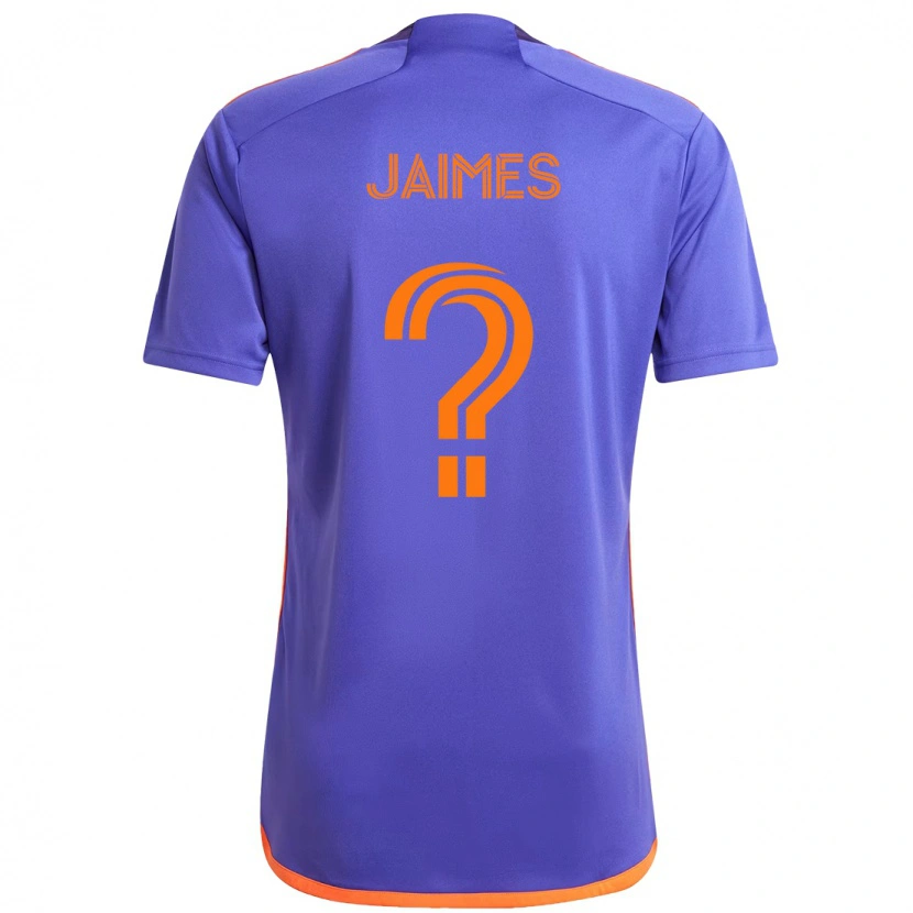 Danxen Barn Angel Jaimes #0 Lila Orange Bortatröja Matchtröjor 2025/26 Tröjor T-Tröja