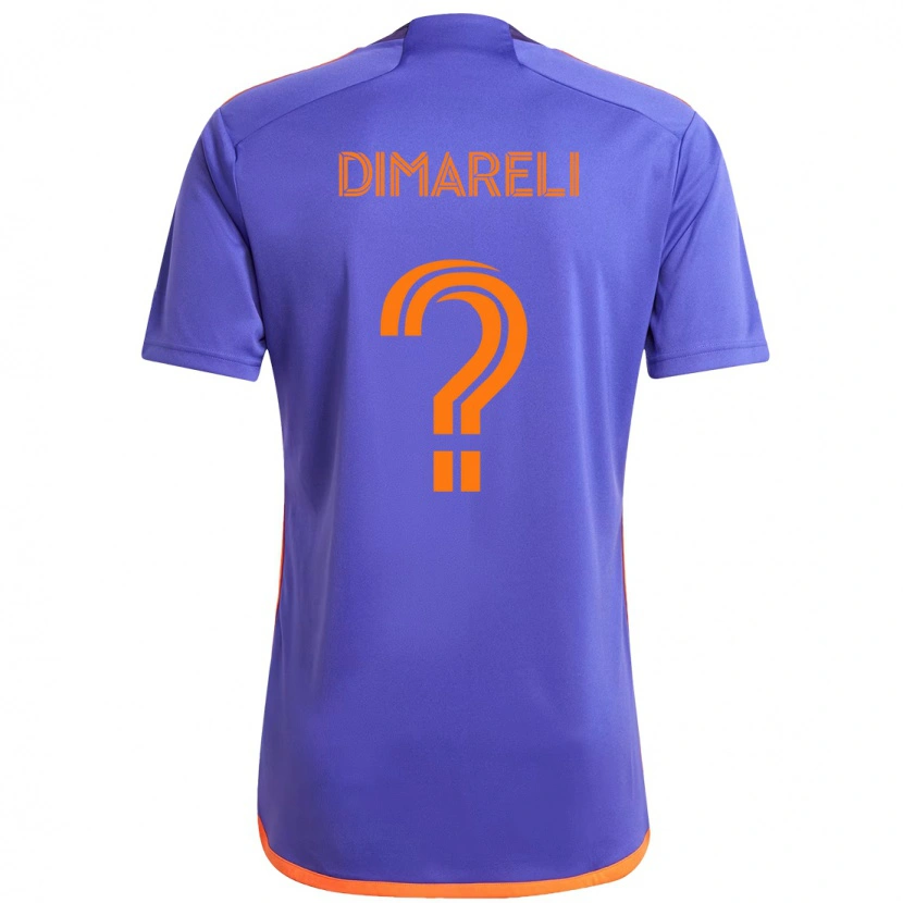 Danxen Barn Mattheo Dimareli #0 Lila Orange Bortatröja Matchtröjor 2025/26 Tröjor T-Tröja