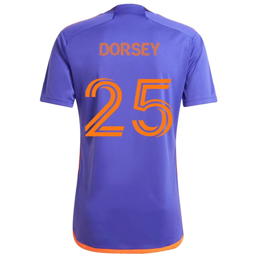 Danxen Barn Griffin Dorsey #25 Lila Orange Bortatröja Matchtröjor 2025/26 Tröjor T-Tröja