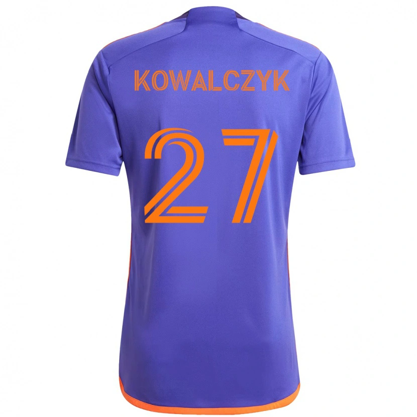 Danxen Barn Sebastian Kowalczyk #27 Lila Orange Bortatröja Matchtröjor 2025/26 Tröjor T-Tröja