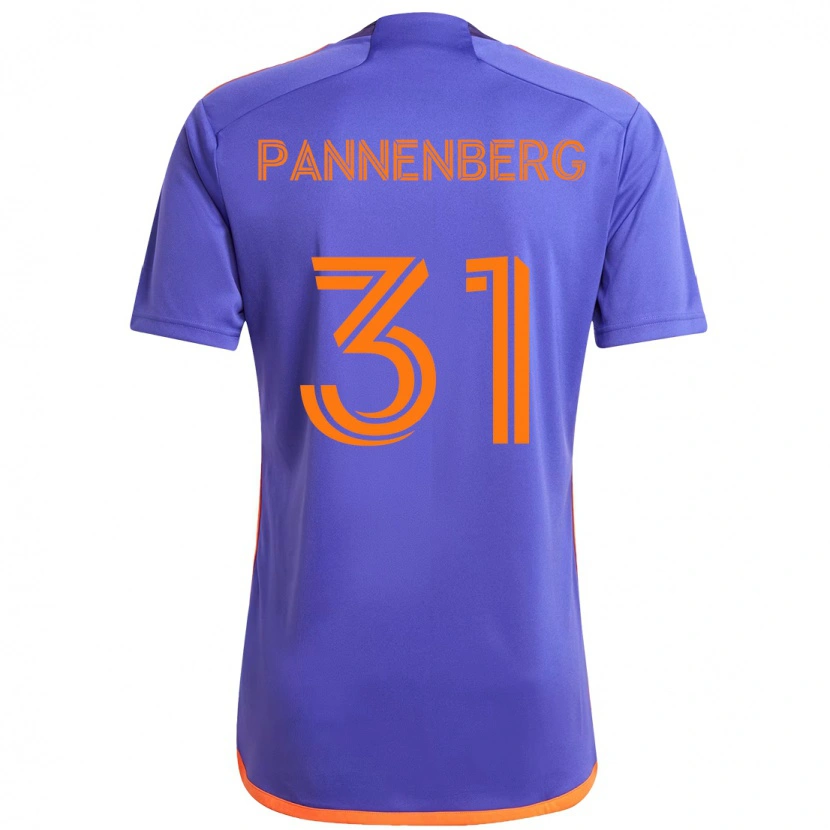 Danxen Barn Andrew Pannenberg #31 Lila Orange Bortatröja Matchtröjor 2025/26 Tröjor T-Tröja