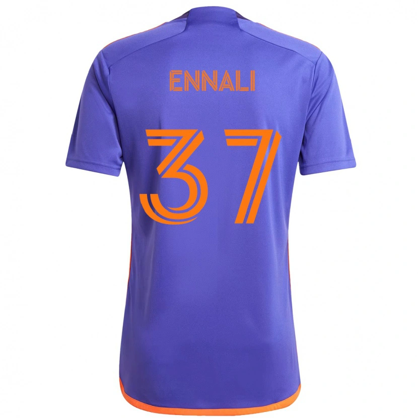 Danxen Barn Lawrence Ennali #37 Lila Orange Bortatröja Matchtröjor 2025/26 Tröjor T-Tröja