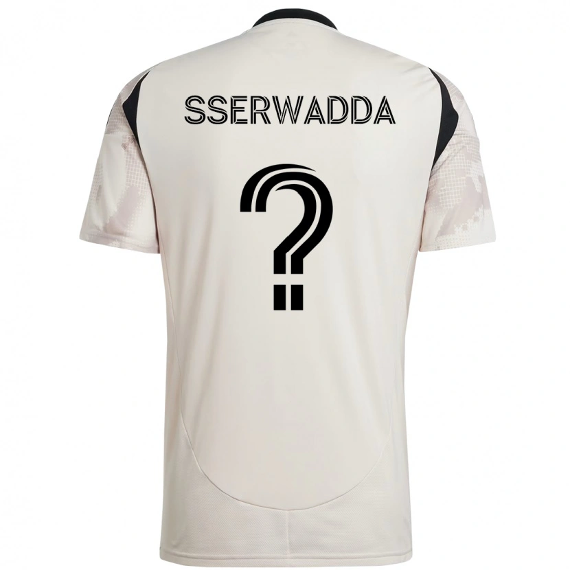 Danxen Barn Steven Sserwadda #0 Beige Svart Bortatröja Matchtröjor 2025/26 Tröjor T-Tröja