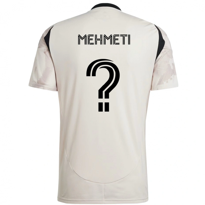 Danxen Barn Adri Mehmeti #0 Beige Svart Bortatröja Matchtröjor 2025/26 Tröjor T-Tröja