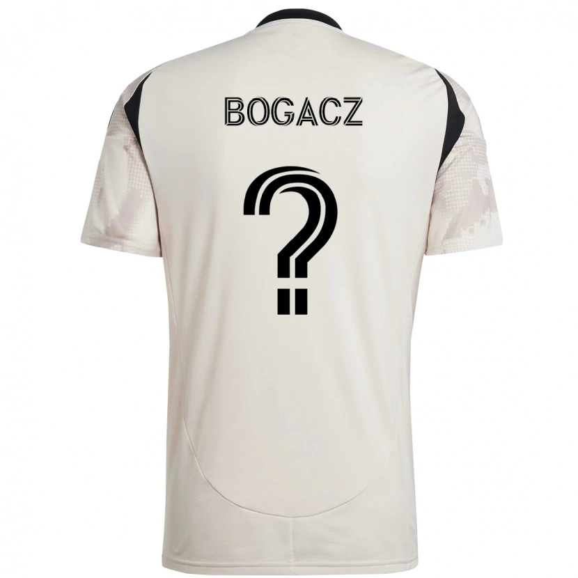 Danxen Barn Wiktor Bogacz #0 Beige Svart Bortatröja Matchtröjor 2025/26 Tröjor T-Tröja
