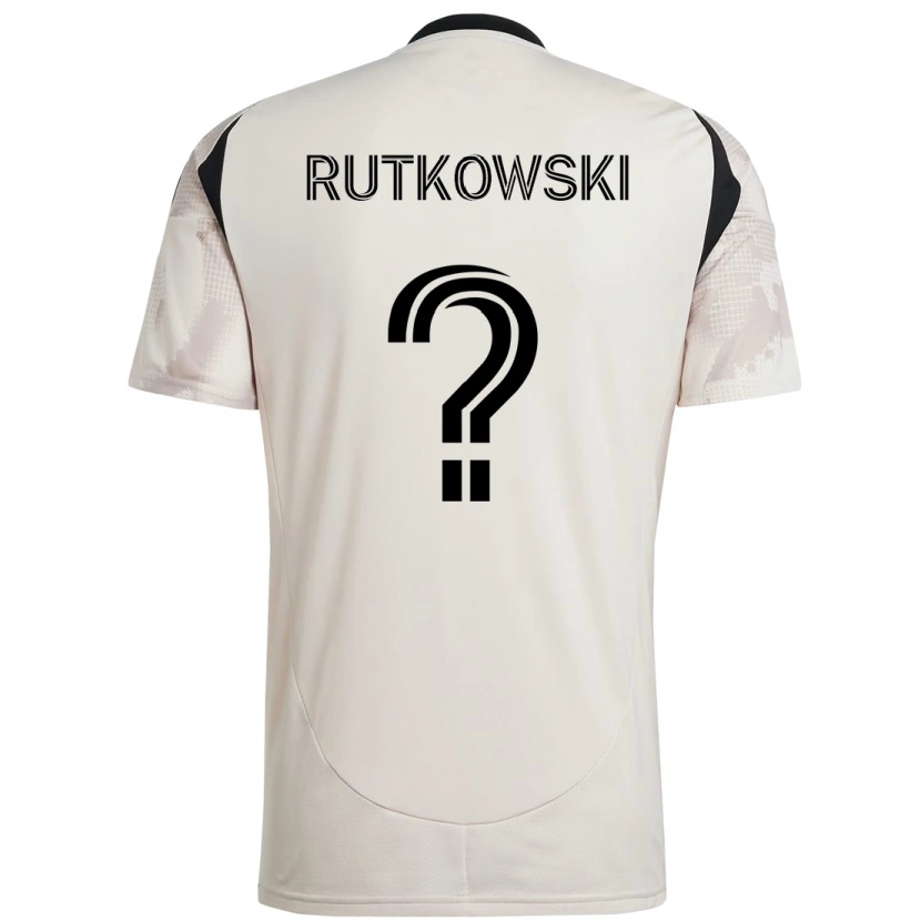 Danxen Barn Alan Rutkowski #0 Beige Svart Bortatröja Matchtröjor 2025/26 Tröjor T-Tröja