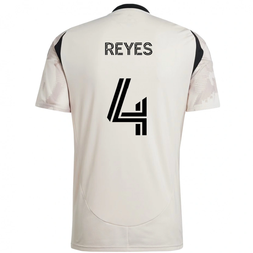 Danxen Barn Andrés Reyes #4 Beige Svart Bortatröja Matchtröjor 2025/26 Tröjor T-Tröja