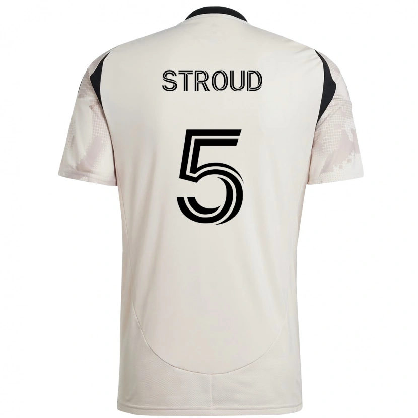 Danxen Barn Peter Stroud #5 Beige Svart Bortatröja Matchtröjor 2025/26 Tröjor T-Tröja