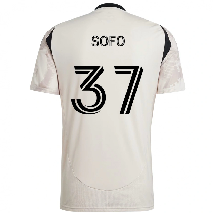Danxen Barn Mohammed Sofo #37 Beige Svart Bortatröja Matchtröjor 2025/26 Tröjor T-Tröja