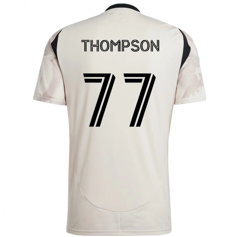 Danxen Barn Amos Shapiro-Thompson #77 Beige Svart Bortatröja Matchtröjor 2025/26 Tröjor T-Tröja
