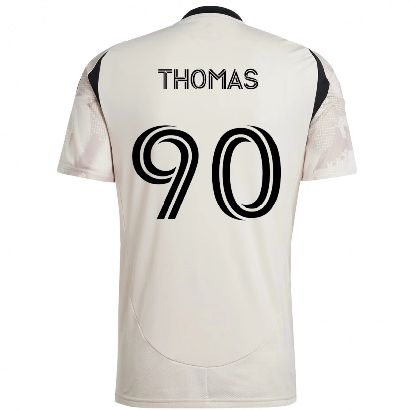 Danxen Barn Oladayo Thomas #90 Beige Svart Bortatröja Matchtröjor 2025/26 Tröjor T-Tröja