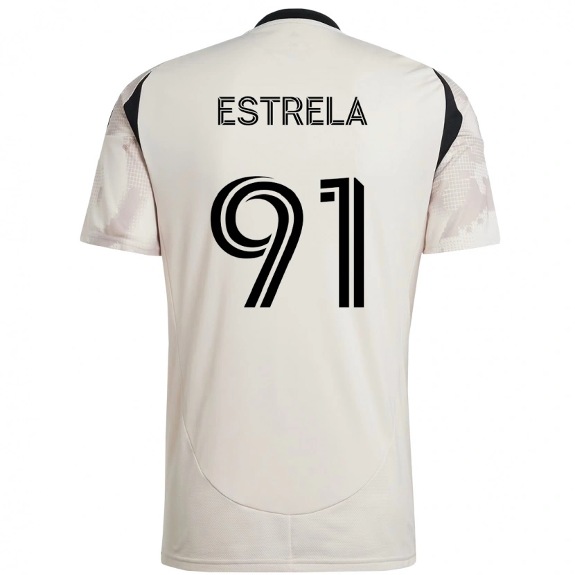 Danxen Barn Bento Estrela #91 Beige Svart Bortatröja Matchtröjor 2025/26 Tröjor T-Tröja