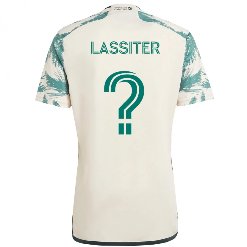 Danxen Barn Ariel Lassiter #0 Beige Grön Bortatröja Matchtröjor 2025/26 Tröjor T-Tröja