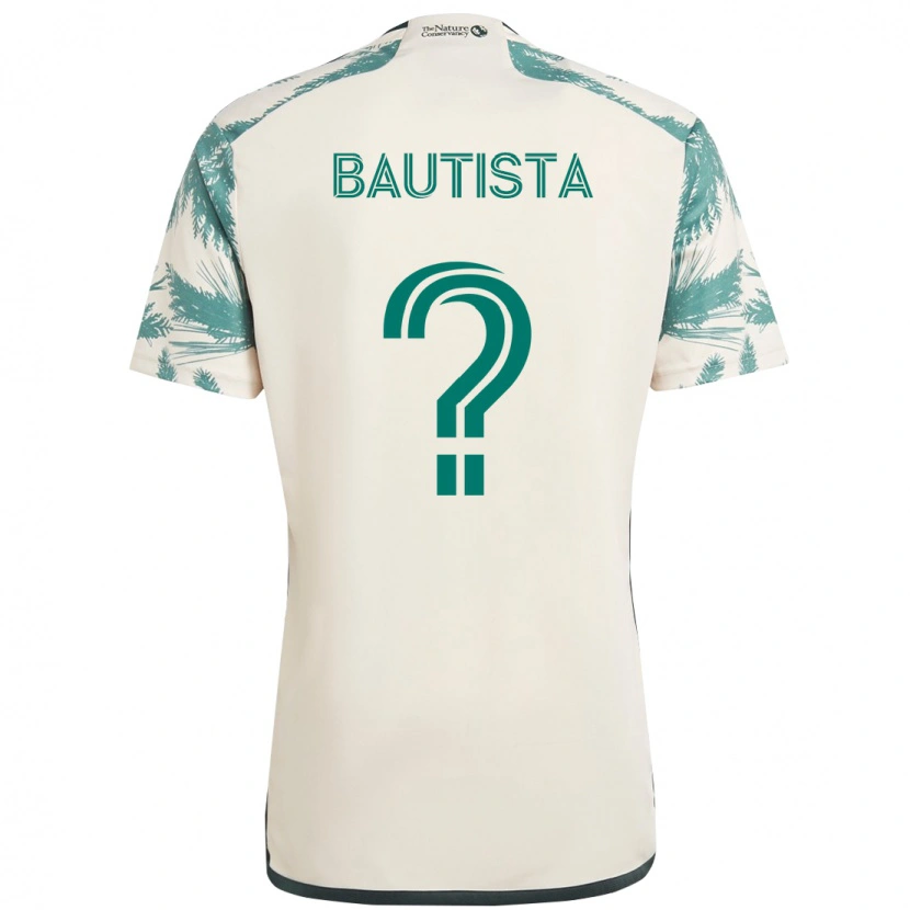 Danxen Barn Ricardo Bautista #0 Beige Grön Bortatröja Matchtröjor 2025/26 Tröjor T-Tröja