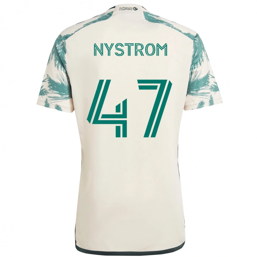 Danxen Barn Maximo Nystrom #47 Beige Grön Bortatröja Matchtröjor 2025/26 Tröjor T-Tröja