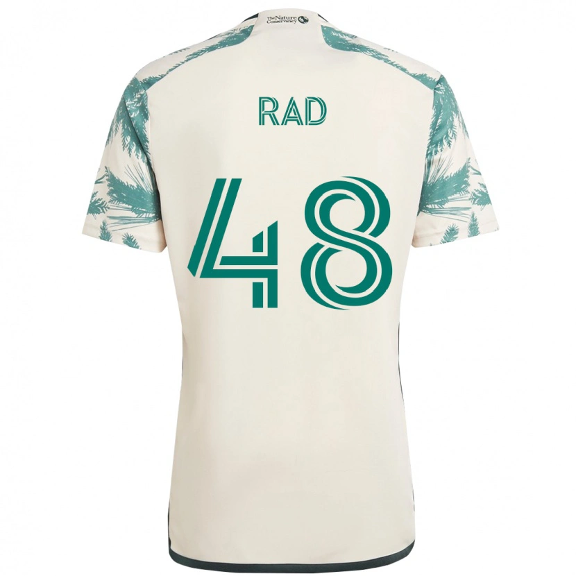 Danxen Barn Kaveh Rad #48 Beige Grön Bortatröja Matchtröjor 2025/26 Tröjor T-Tröja