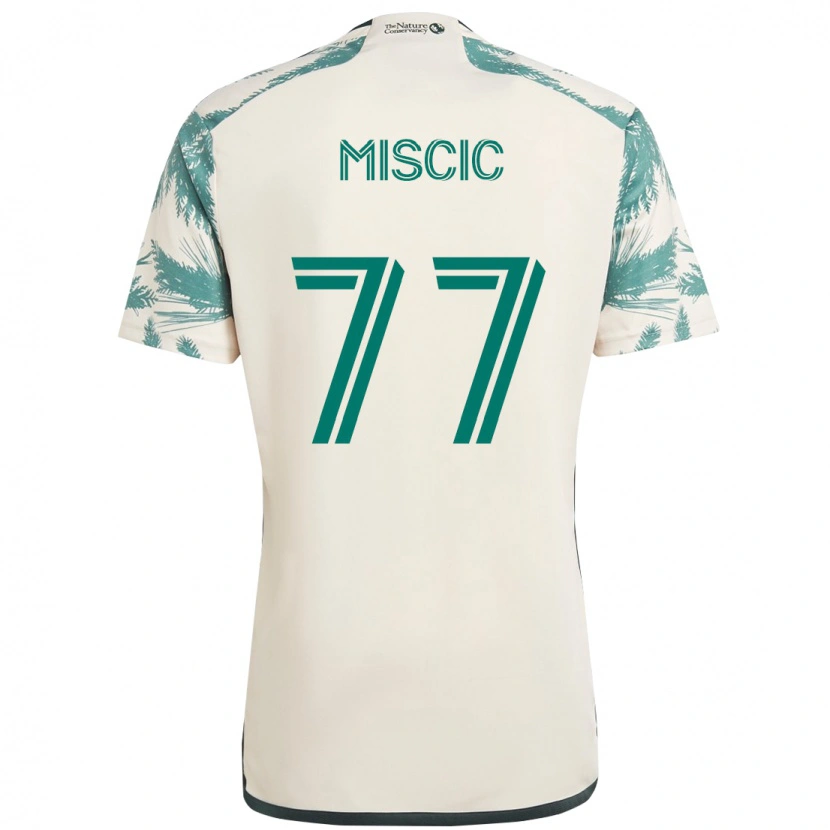 Danxen Barn Selmir Miscic #77 Beige Grön Bortatröja Matchtröjor 2025/26 Tröjor T-Tröja