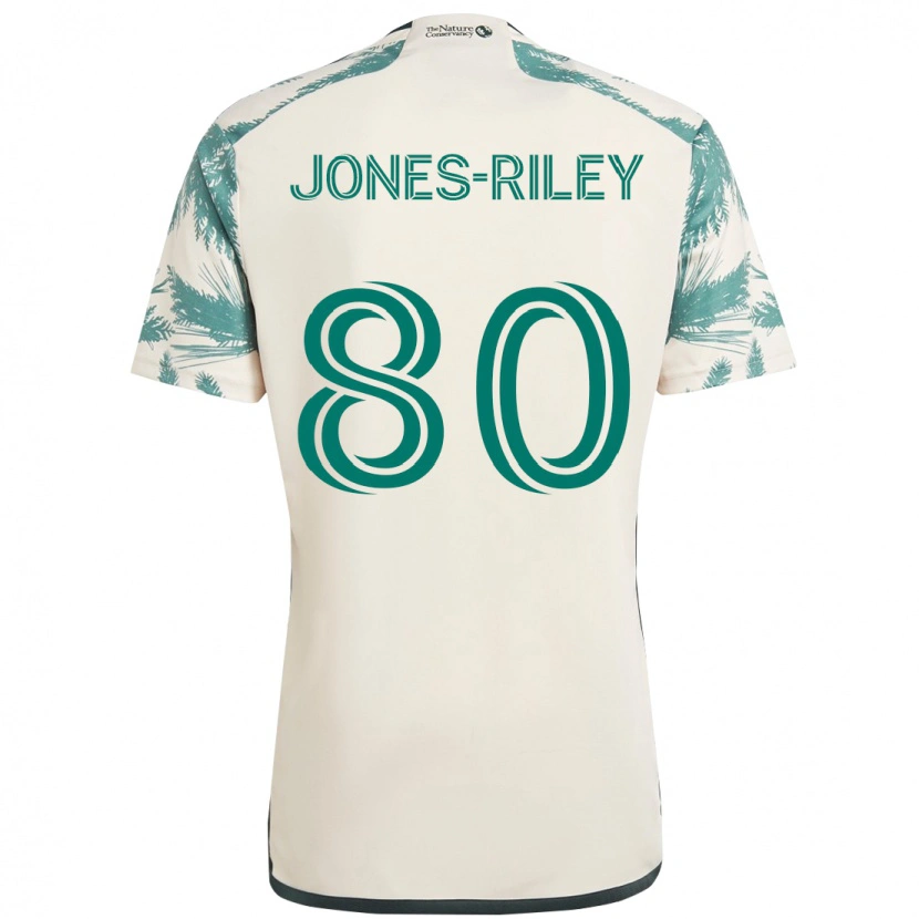 Danxen Barn Jaden Jones-Riley #80 Beige Grön Bortatröja Matchtröjor 2025/26 Tröjor T-Tröja