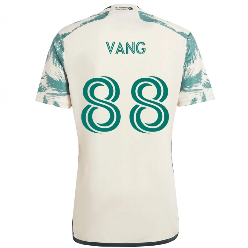 Danxen Barn Michael Vang #88 Beige Grön Bortatröja Matchtröjor 2025/26 Tröjor T-Tröja