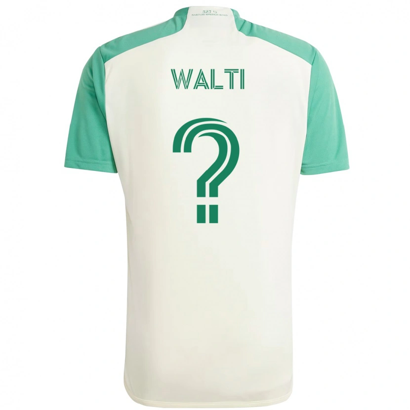 Danxen Barn Jackson Wälti #0 Vit Grön Bortatröja Matchtröjor 2025/26 Tröjor T-Tröja