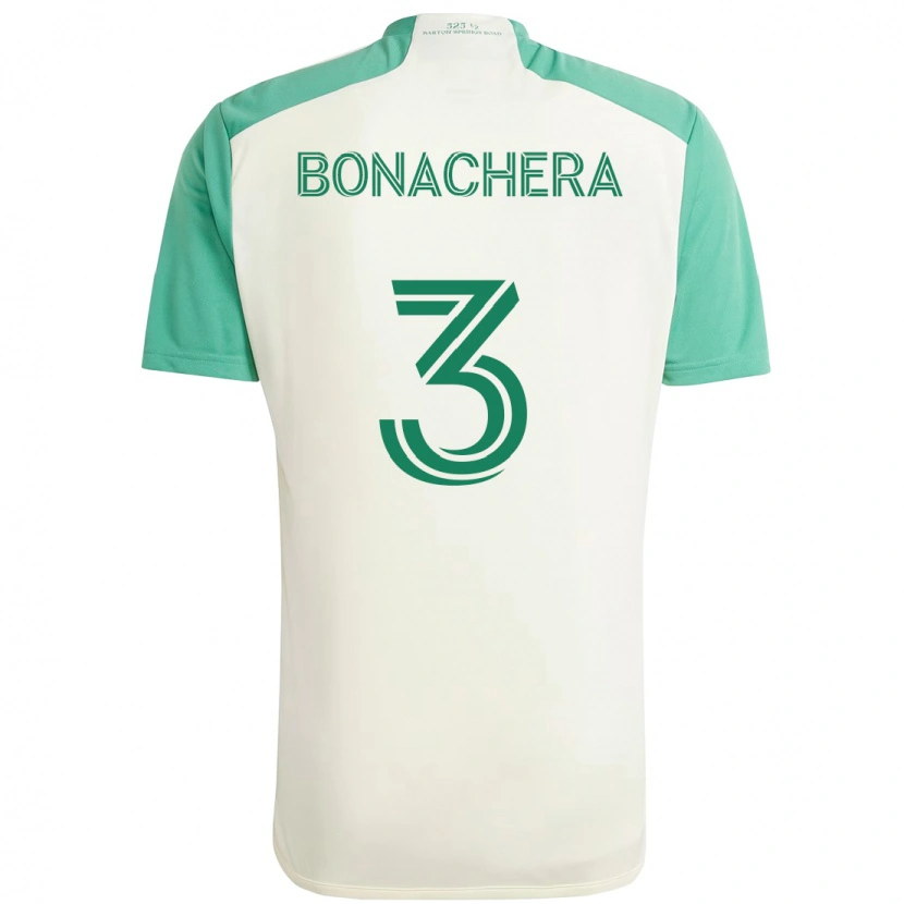 Danxen Barn Rubén Bonachera #3 Vit Grön Bortatröja Matchtröjor 2025/26 Tröjor T-Tröja