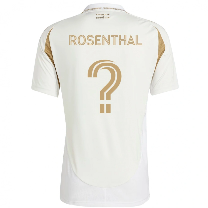 Danxen Barn Charlie Rosenthal #0 Vit Brun Bortatröja Matchtröjor 2025/26 Tröjor T-Tröja