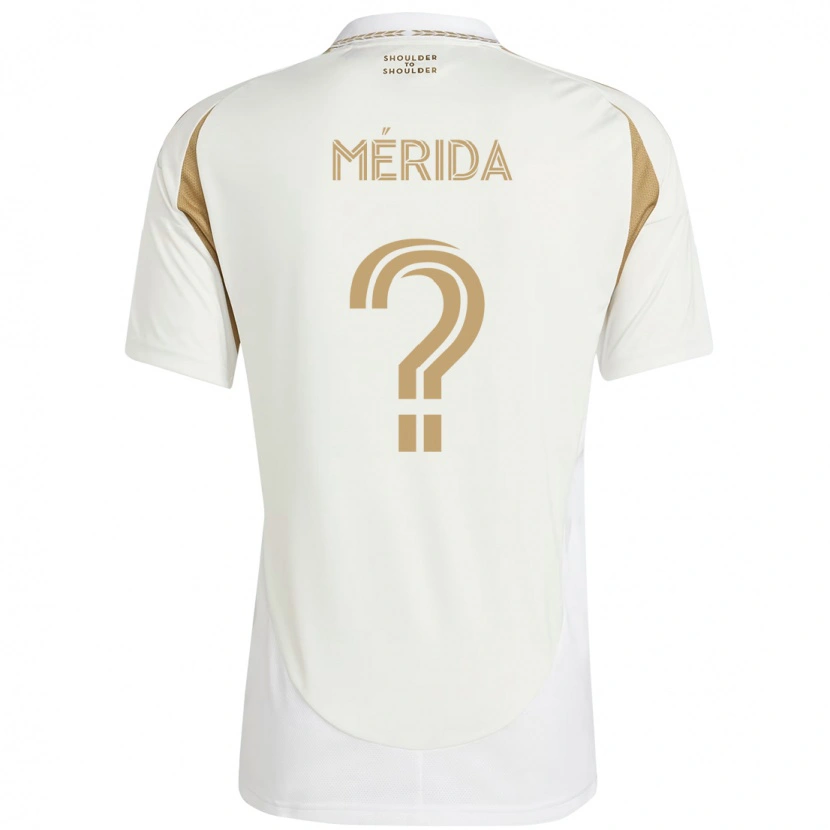 Danxen Barn Ánthony Mérida #0 Vit Brun Bortatröja Matchtröjor 2025/26 Tröjor T-Tröja
