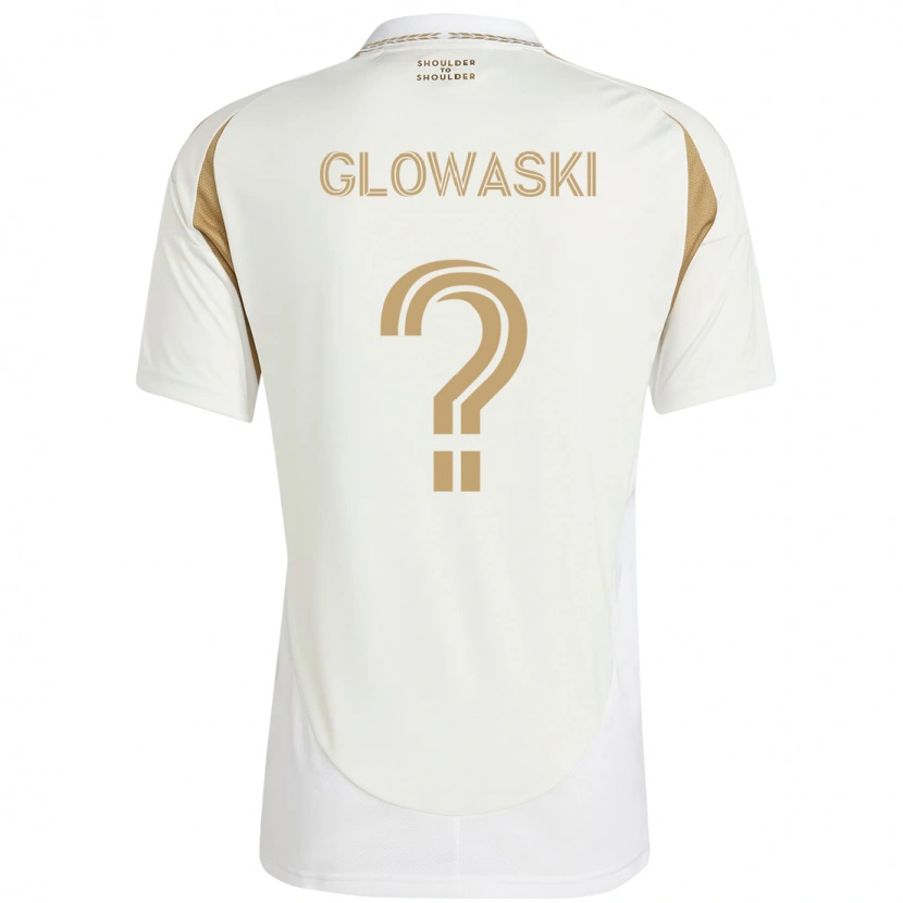 Danxen Barn Dylan Glowaski #0 Vit Brun Bortatröja Matchtröjor 2025/26 Tröjor T-Tröja