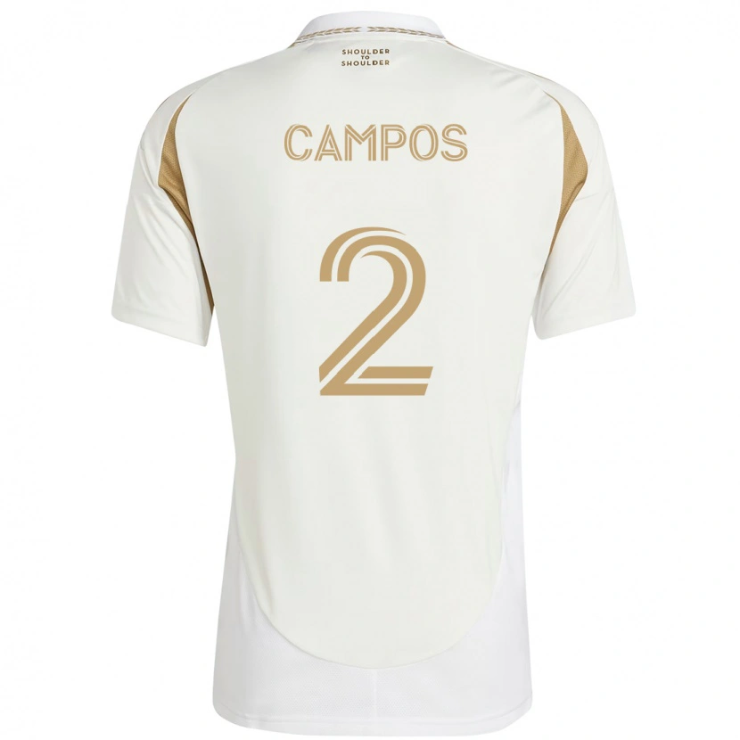 Danxen Barn Omar Campos #2 Vit Brun Bortatröja Matchtröjor 2025/26 Tröjor T-Tröja