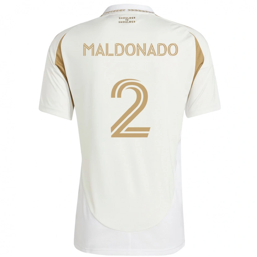 Danxen Barn Denil Maldonado #2 Vit Brun Bortatröja Matchtröjor 2025/26 Tröjor T-Tröja