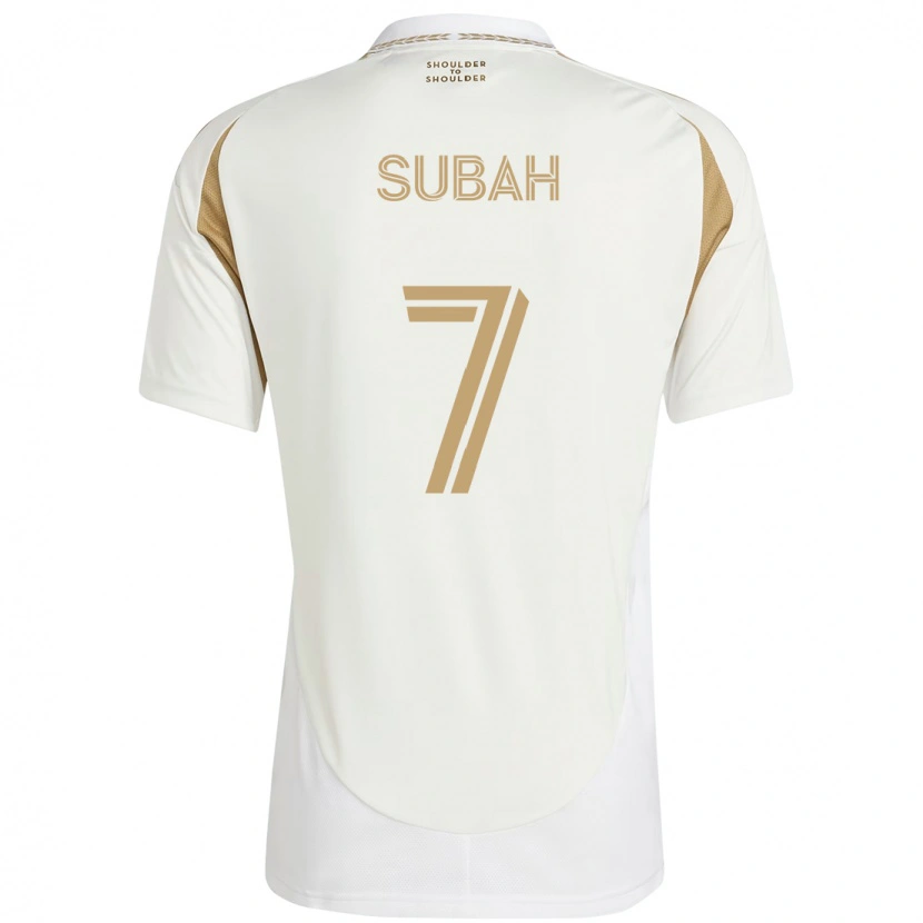Danxen Barn Yekeson Subah #7 Vit Brun Bortatröja Matchtröjor 2025/26 Tröjor T-Tröja