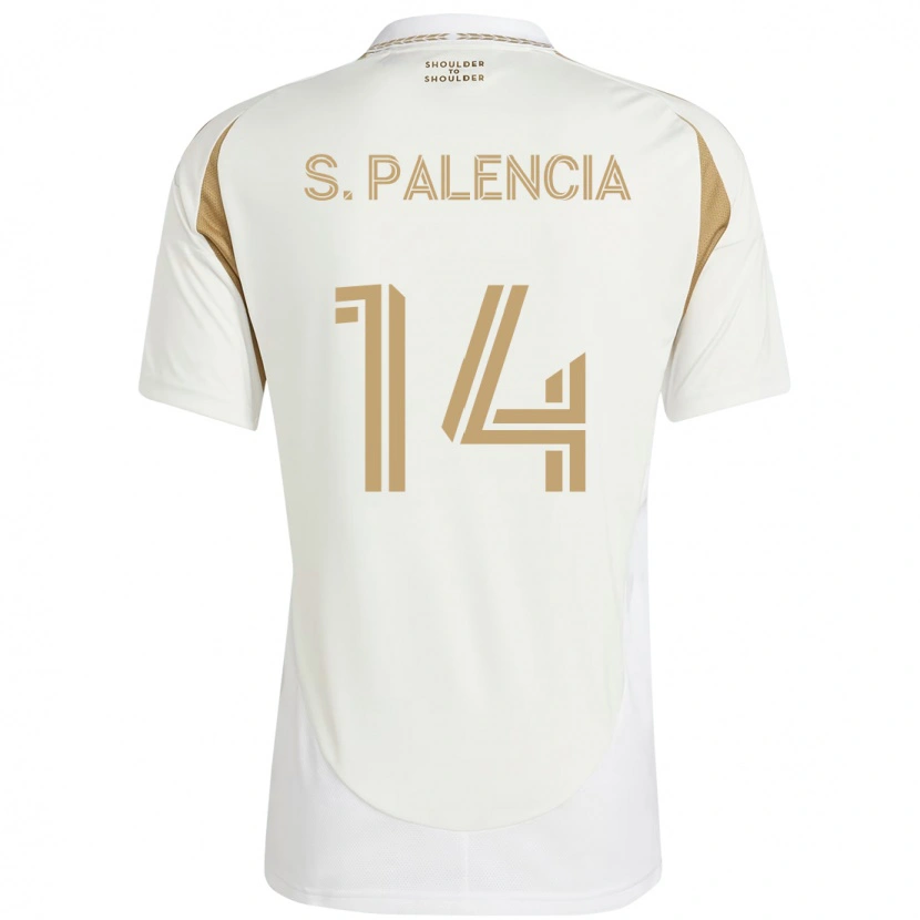 Danxen Barn Sergi Palencia #14 Vit Brun Bortatröja Matchtröjor 2025/26 Tröjor T-Tröja