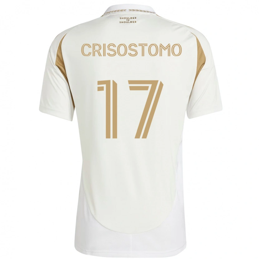 Danxen Barn Danny Crisostomo #17 Vit Brun Bortatröja Matchtröjor 2025/26 Tröjor T-Tröja