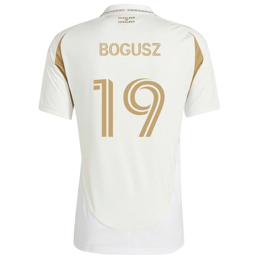 Danxen Barn Mateusz Bogusz #19 Vit Brun Bortatröja Matchtröjor 2025/26 Tröjor T-Tröja
