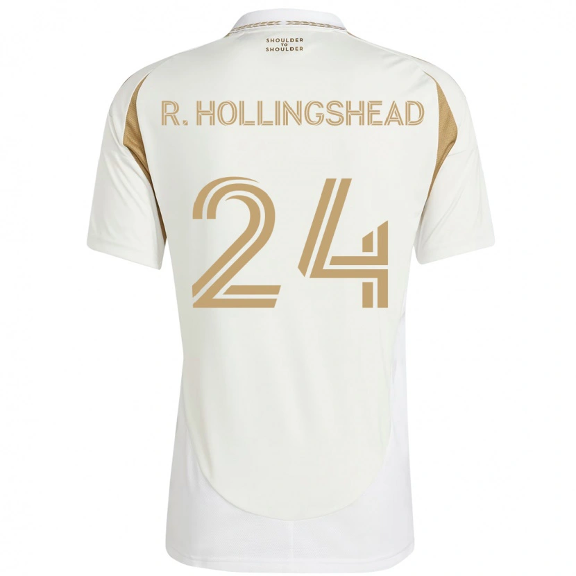 Danxen Barn Ryan Hollingshead #24 Vit Brun Bortatröja Matchtröjor 2025/26 Tröjor T-Tröja