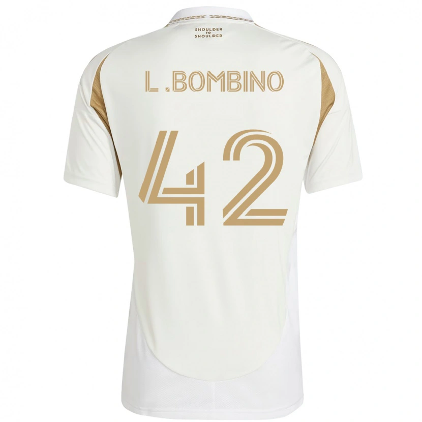 Danxen Barn Luca Bombino #42 Vit Brun Bortatröja Matchtröjor 2025/26 Tröjor T-Tröja