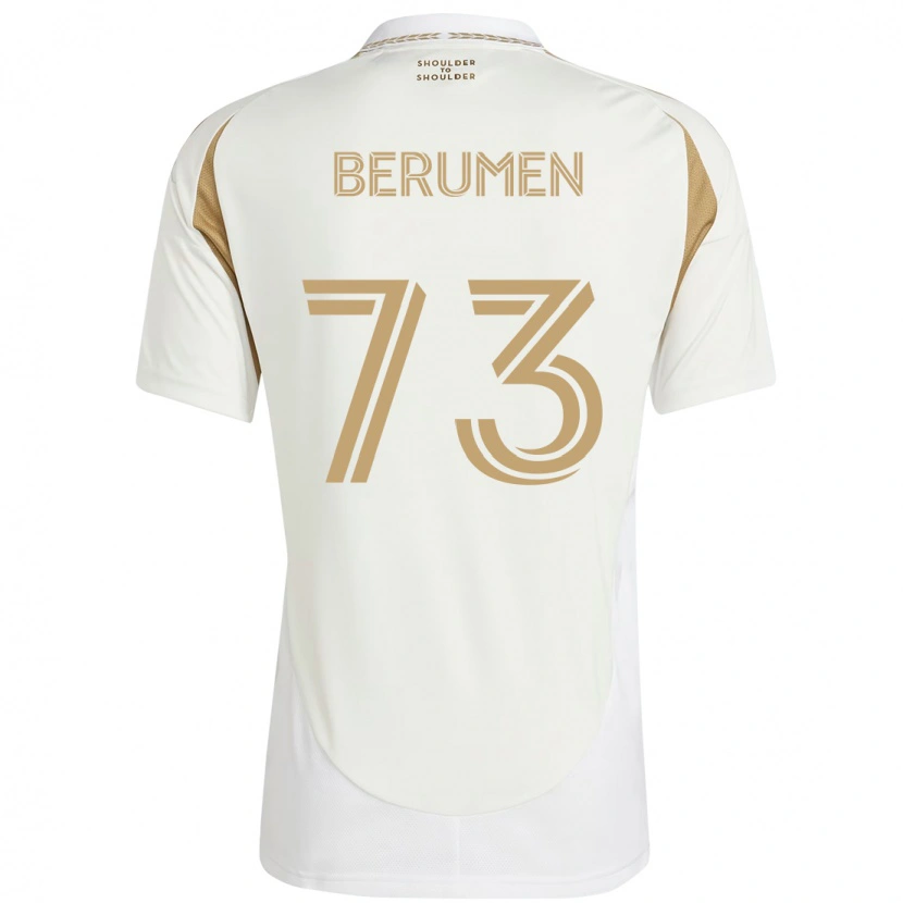 Danxen Barn Eddy Berumen #73 Vit Brun Bortatröja Matchtröjor 2025/26 Tröjor T-Tröja