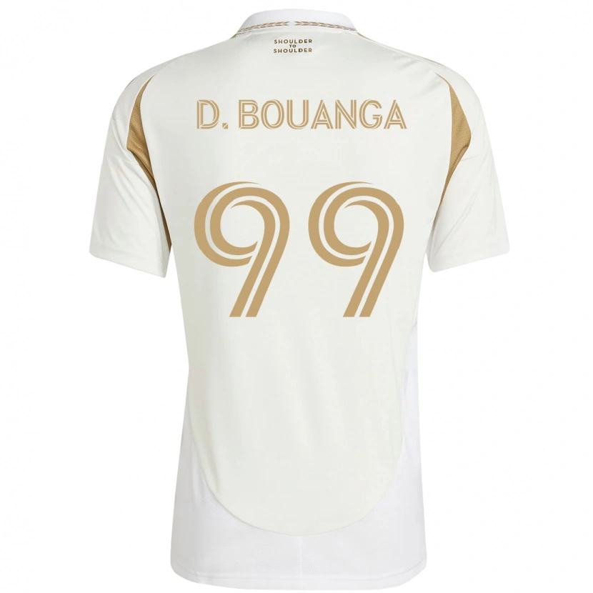 Danxen Barn Denis Bouanga #99 Vit Brun Bortatröja Matchtröjor 2025/26 Tröjor T-Tröja