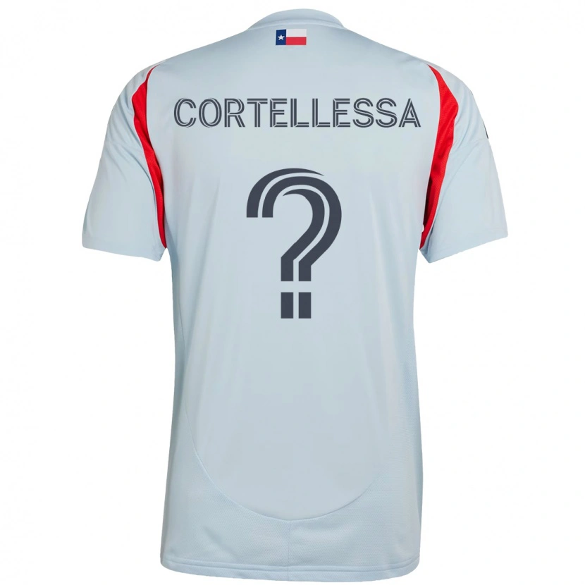 Danxen Barn Michael Cortellessa #0 Röd Marinblå Bortatröja Matchtröjor 2025/26 Tröjor T-Tröja