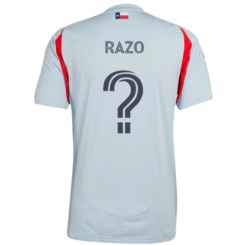 Danxen Barn Edgar Razo #0 Ljusblå Röd Bortatröja Matchtröjor 2025/26 Tröjor T-Tröja