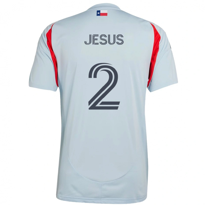 Danxen Barn Geovane Jesus #2 Ljusblå Röd Bortatröja Matchtröjor 2025/26 Tröjor T-Tröja