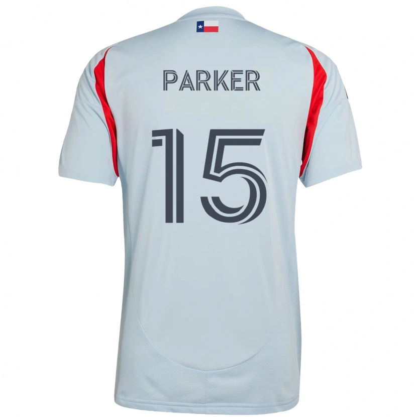 Danxen Barn Isaiah Parker #15 Ljusblå Röd Bortatröja Matchtröjor 2025/26 Tröjor T-Tröja