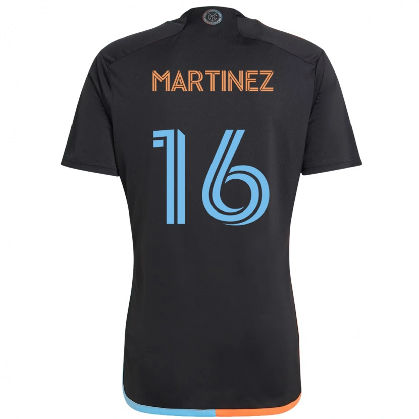 Danxen Barn Alonso Martínez #16 Svart Blå Orange Bortatröja Matchtröjor 2025/26 Tröjor T-Tröja