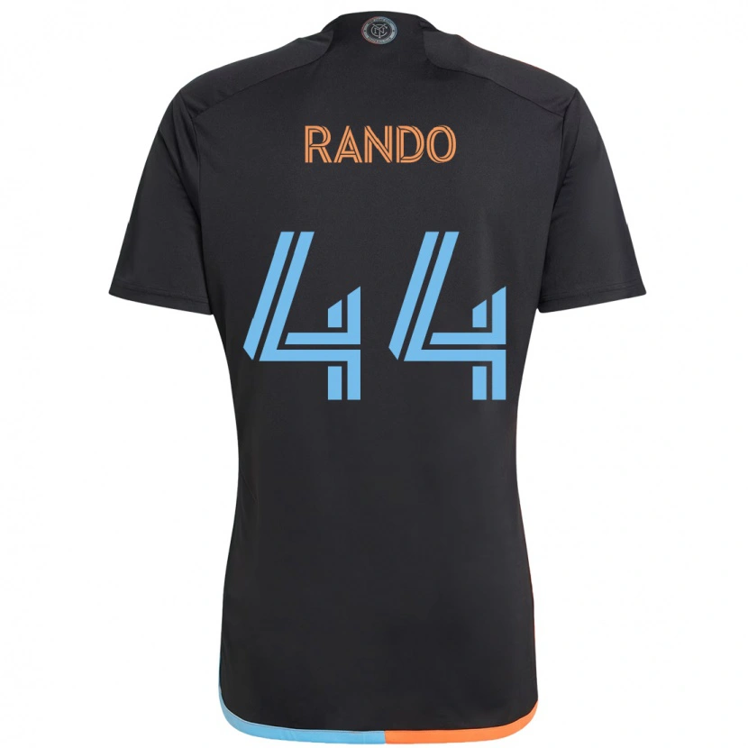 Danxen Barn Alex Rando #44 Svart Blå Orange Bortatröja Matchtröjor 2025/26 Tröjor T-Tröja